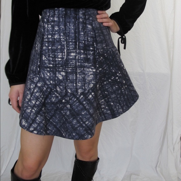 Carven black patter wool mini skirt - Picture 3 of 3